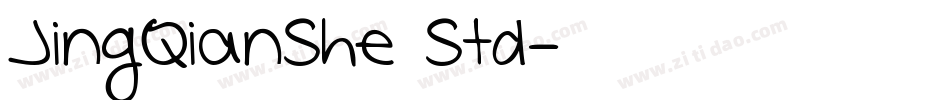 JingQianShe Std字体转换